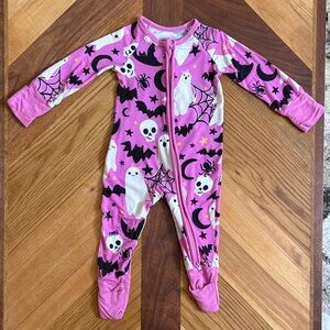 Little Sleepies Pink Frightful Friends Zippy 0-3 Months
